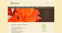 Desktop Screenshot of baumann-gaerten.de