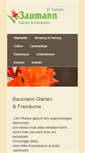 Mobile Screenshot of baumann-gaerten.de